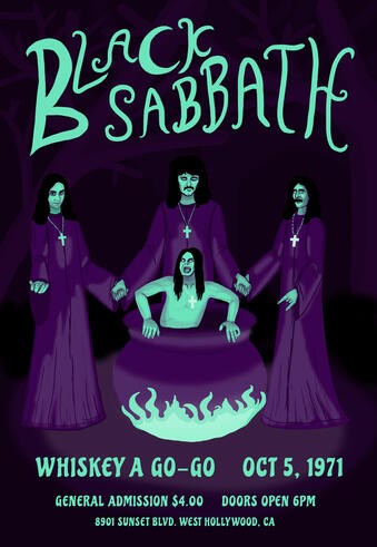 Black Sabbath Gig Poster